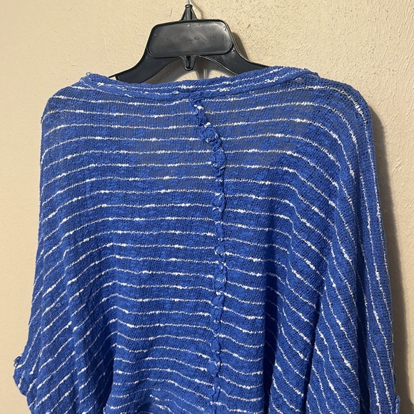 Free People We The Free Oversized Island Girl Hacci Stripe Shirt Size Small - Picture 7 of 7